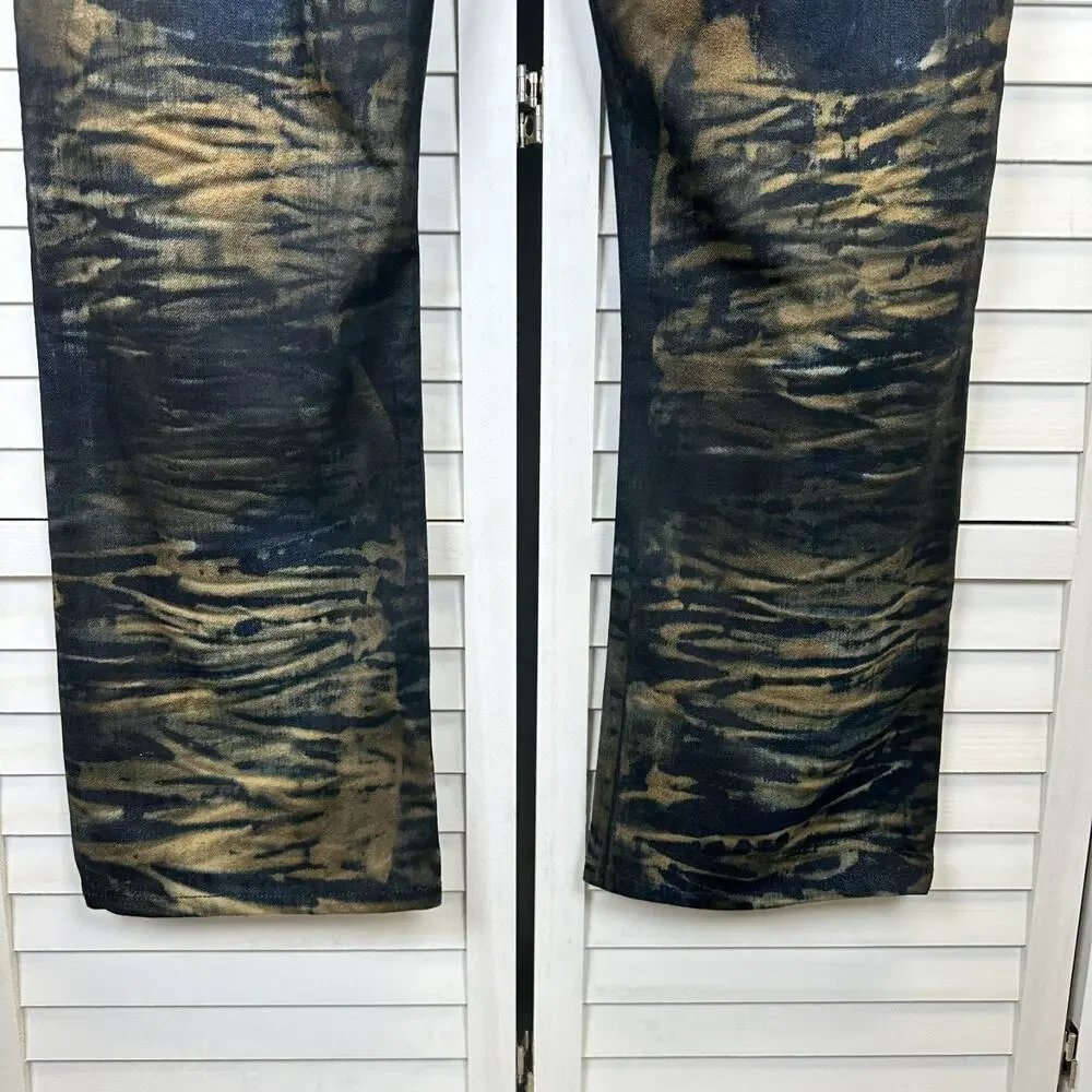 Robin's Jean Style D5696 Long Flap‎ Gold Coated Crystal Embellished Size 40x31